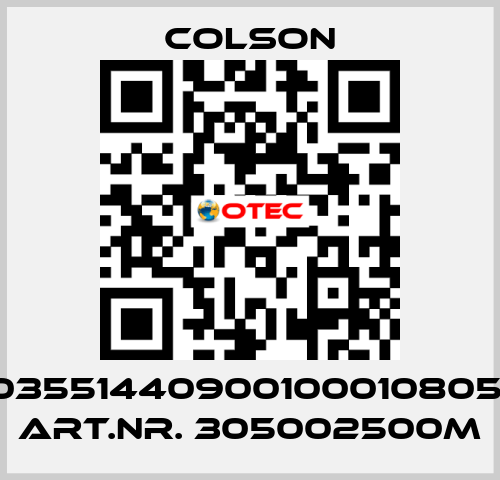 03551440900100010805  ART.NR. 305002500M Colson