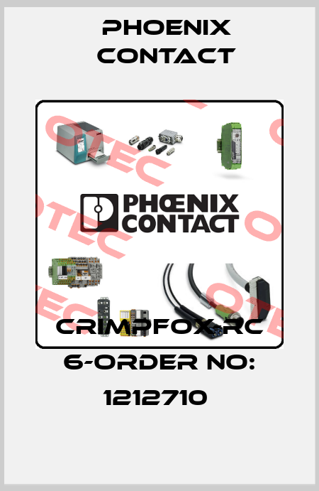 CRIMPFOX-RC 6-ORDER NO: 1212710  Phoenix Contact