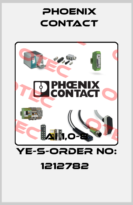 AI 1,0-8 YE-S-ORDER NO: 1212782  Phoenix Contact