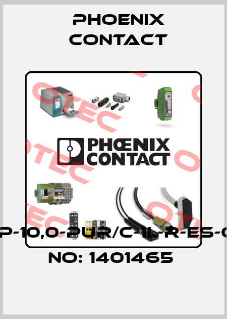 SAC-3P-10,0-PUR/C-1L-R-ES-ORDER NO: 1401465  Phoenix Contact