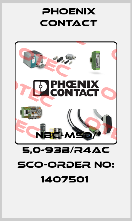 NBC-MSD/ 5,0-93B/R4AC SCO-ORDER NO: 1407501  Phoenix Contact