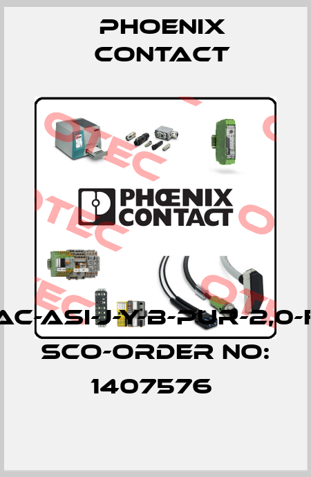 SAC-ASI-J-Y-B-PUR-2,0-FS SCO-ORDER NO: 1407576  Phoenix Contact