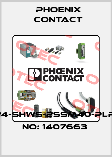 HC-EVO-B24-SHWS-2SSM40-PLRBK-ORDER NO: 1407663  Phoenix Contact