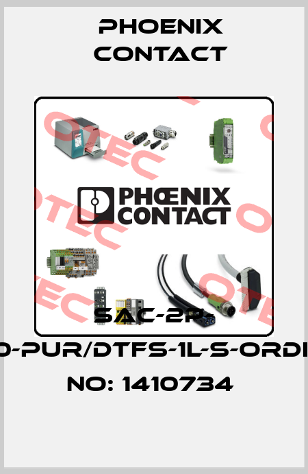 SAC-2P- 5,0-PUR/DTFS-1L-S-ORDER NO: 1410734  Phoenix Contact