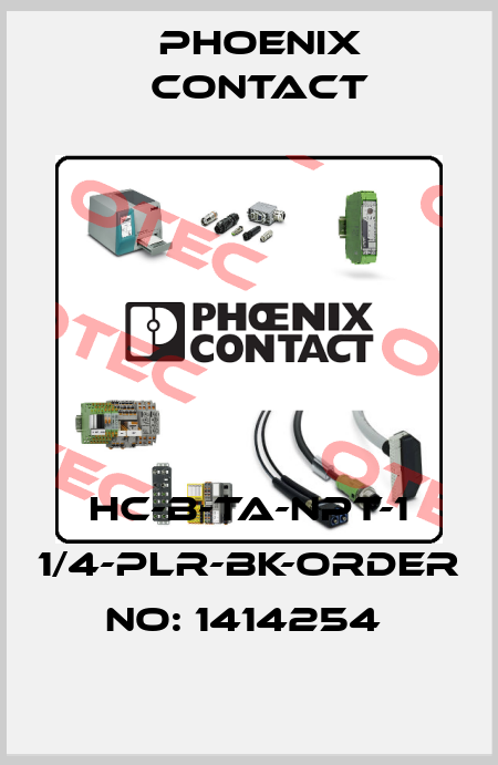 HC-B-TA-NPT-1 1/4-PLR-BK-ORDER NO: 1414254  Phoenix Contact