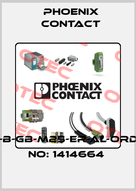HC-B-GB-M25-ER-AL-ORDER NO: 1414664  Phoenix Contact