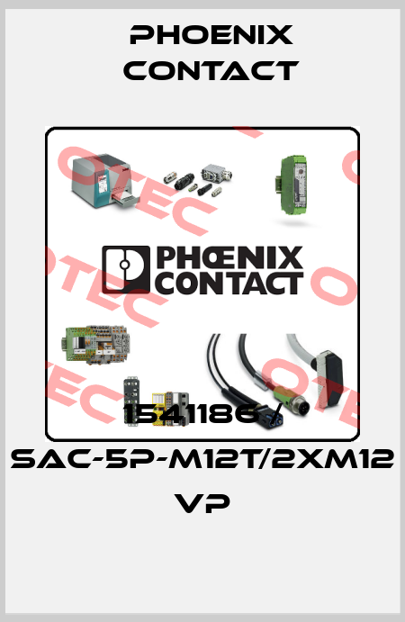 1541186 / SAC-5P-M12T/2XM12 VP Phoenix Contact
