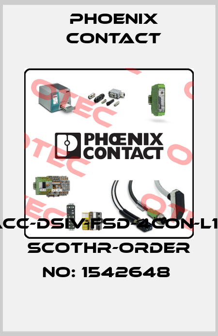 SACC-DSIV-FSD-4CON-L180 SCOTHR-ORDER NO: 1542648  Phoenix Contact