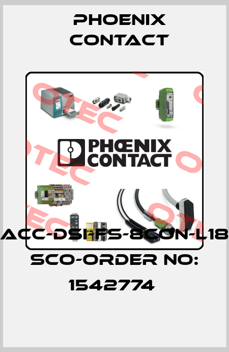 SACC-DSI-FS-8CON-L180 SCO-ORDER NO: 1542774  Phoenix Contact