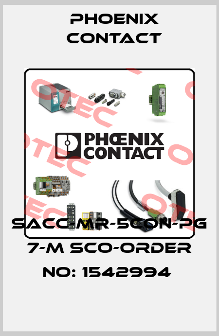 SACC-MR-5CON-PG 7-M SCO-ORDER NO: 1542994  Phoenix Contact