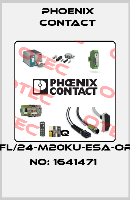 Q 1,5/4FL/24-M20KU-ESA-ORDER NO: 1641471  Phoenix Contact