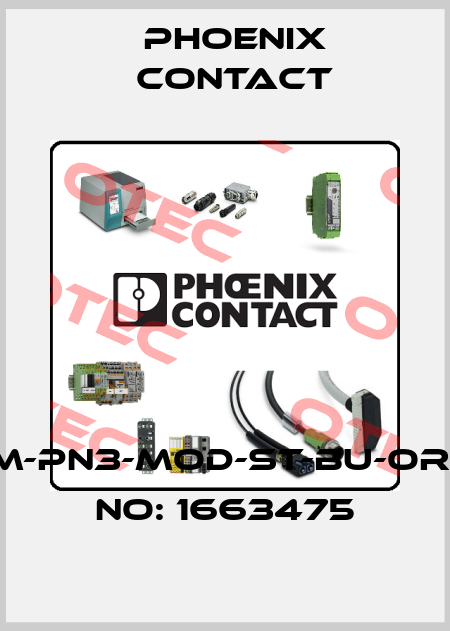 HC-M-PN3-MOD-ST-BU-ORDER NO: 1663475 Phoenix Contact