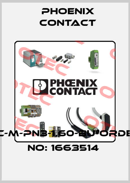 HC-M-PN3-1,60-BU-ORDER NO: 1663514  Phoenix Contact