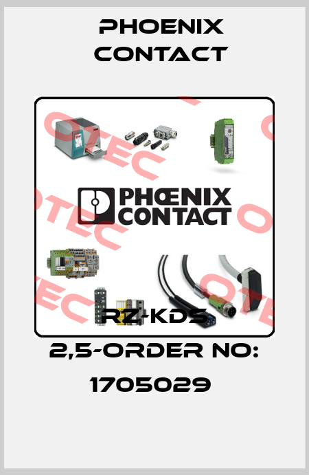 RZ-KDS 2,5-ORDER NO: 1705029  Phoenix Contact