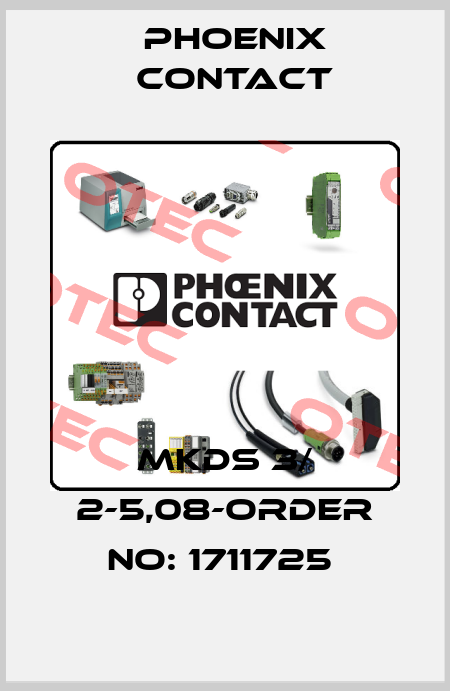 MKDS 3/ 2-5,08-ORDER NO: 1711725  Phoenix Contact