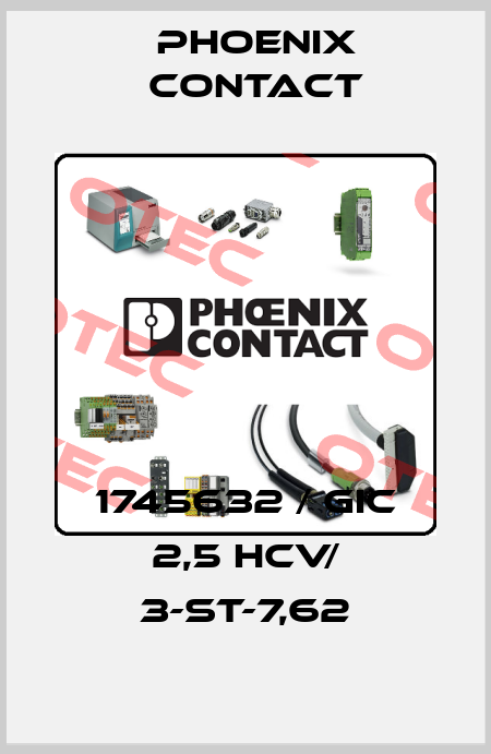 1745632 / GIC 2,5 HCV/ 3-ST-7,62 Phoenix Contact