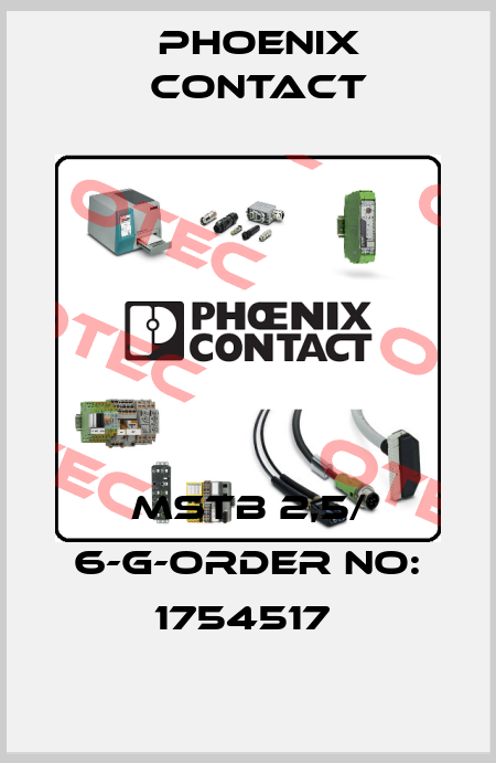 MSTB 2,5/ 6-G-ORDER NO: 1754517  Phoenix Contact