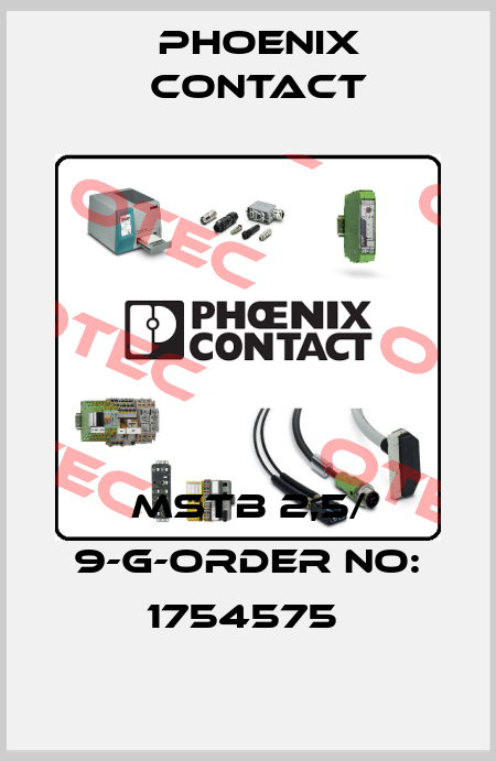 MSTB 2,5/ 9-G-ORDER NO: 1754575  Phoenix Contact