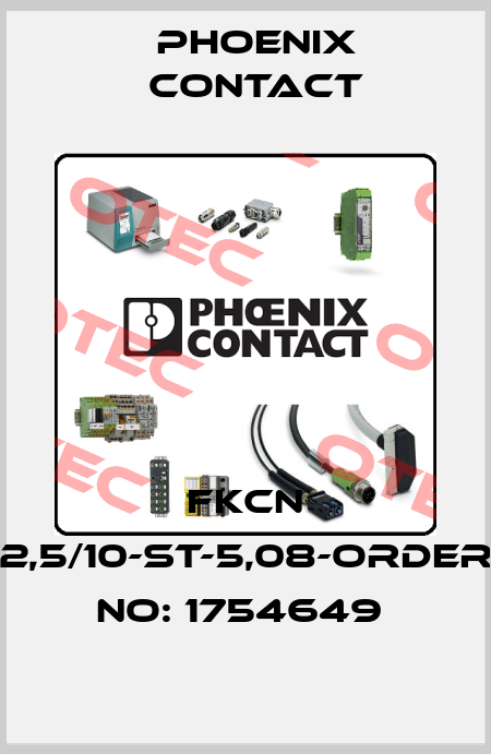 FKCN 2,5/10-ST-5,08-ORDER NO: 1754649  Phoenix Contact