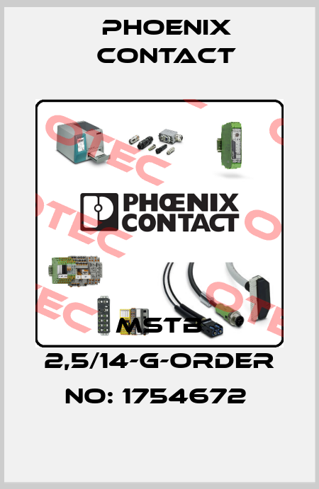 MSTB 2,5/14-G-ORDER NO: 1754672  Phoenix Contact