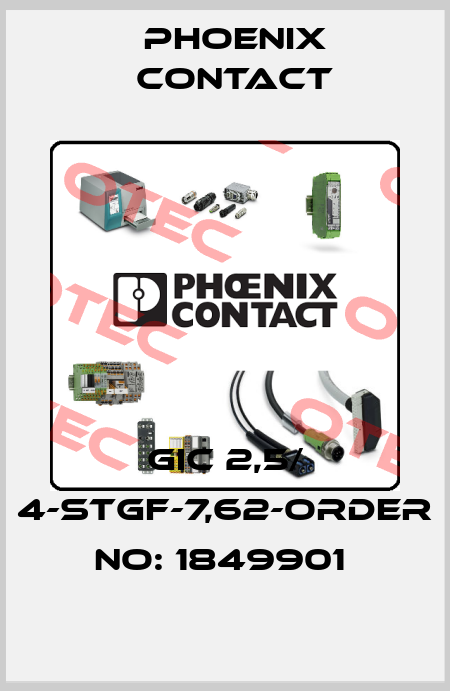 GIC 2,5/ 4-STGF-7,62-ORDER NO: 1849901  Phoenix Contact