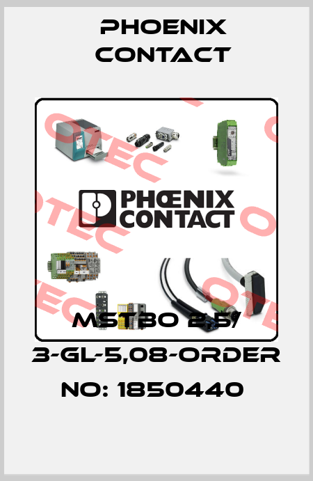 MSTBO 2,5/ 3-GL-5,08-ORDER NO: 1850440  Phoenix Contact