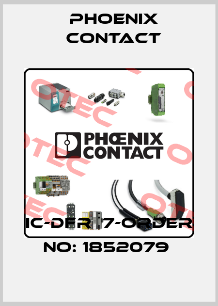 IC-DFR  7-ORDER NO: 1852079  Phoenix Contact