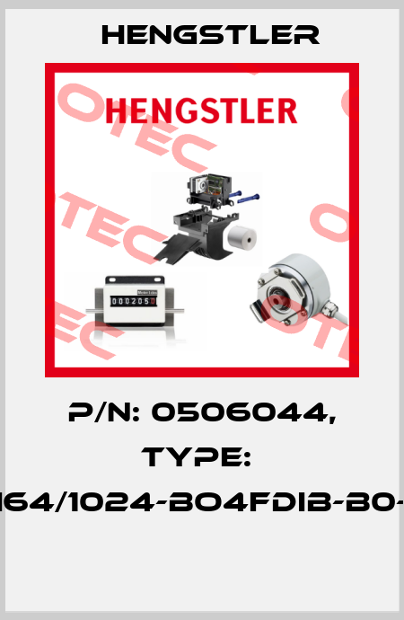 P/N: 0506044, Type:  RI64/1024-BO4FDIB-B0-O  Hengstler