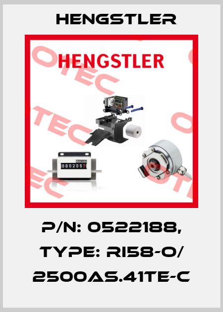 p/n: 0522188, Type: RI58-O/ 2500AS.41TE-C Hengstler