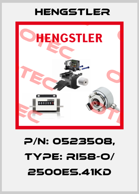 p/n: 0523508, Type: RI58-O/ 2500ES.41KD Hengstler