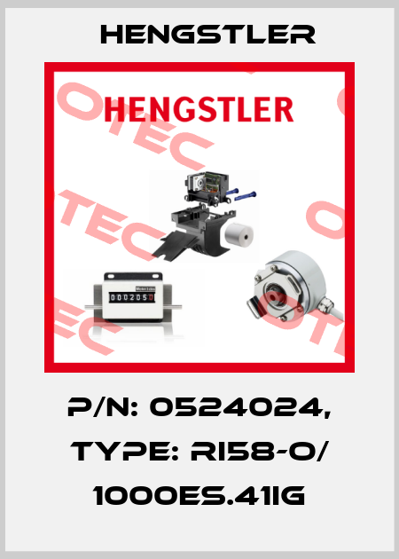 p/n: 0524024, Type: RI58-O/ 1000ES.41IG Hengstler