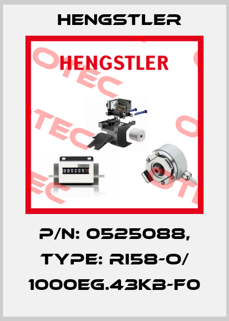 p/n: 0525088, Type: RI58-O/ 1000EG.43KB-F0 Hengstler