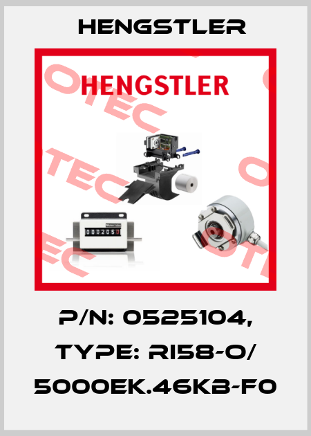 p/n: 0525104, Type: RI58-O/ 5000EK.46KB-F0 Hengstler