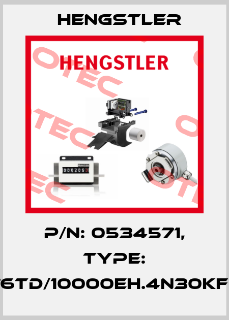 p/n: 0534571, Type: RI76TD/10000EH.4N30KF-F0 Hengstler