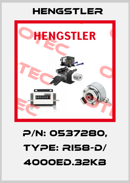 p/n: 0537280, Type: RI58-D/ 4000ED.32KB Hengstler