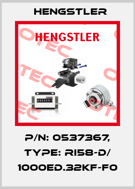 p/n: 0537367, Type: RI58-D/ 1000ED.32KF-F0 Hengstler