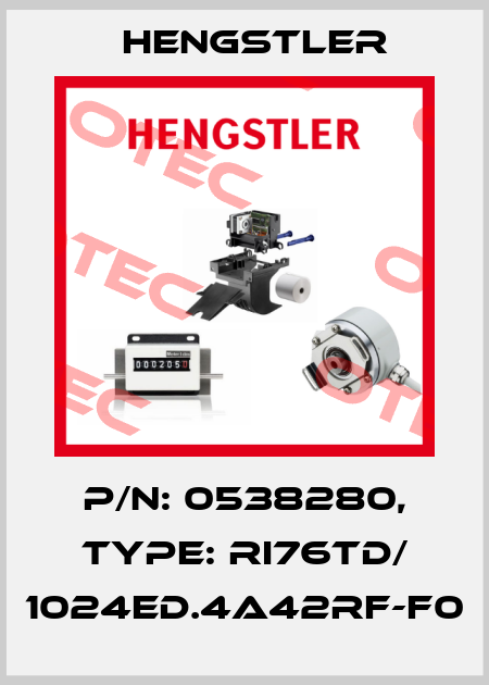 p/n: 0538280, Type: RI76TD/ 1024ED.4A42RF-F0 Hengstler