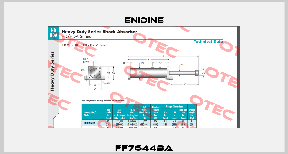 FF7644BA Enidine