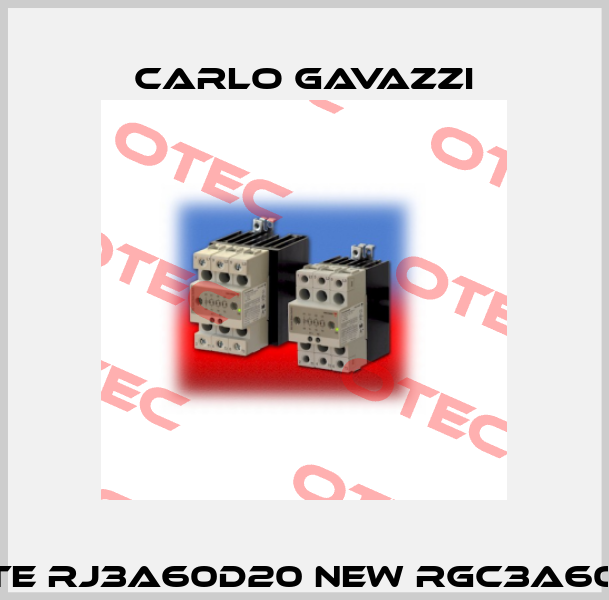 Obsolete RJ3A60D20 new RGC3A60D20KKE  Carlo Gavazzi