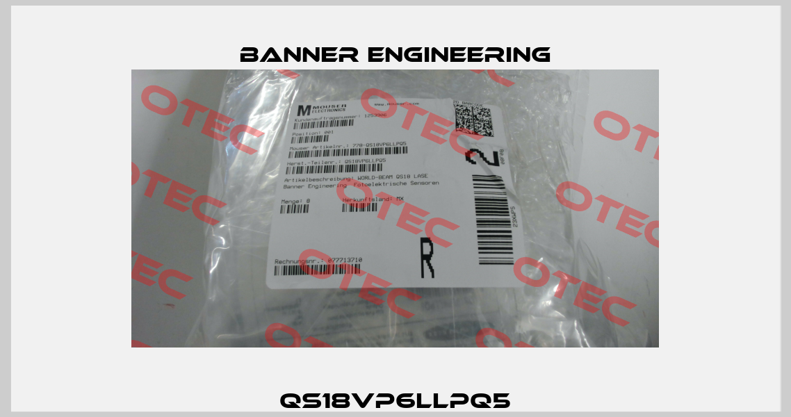QS18VP6LLPQ5 Banner Engineering