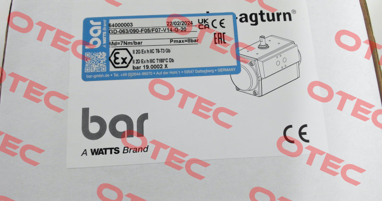 GD-063/090-F05/F07-V14-G-20 bar