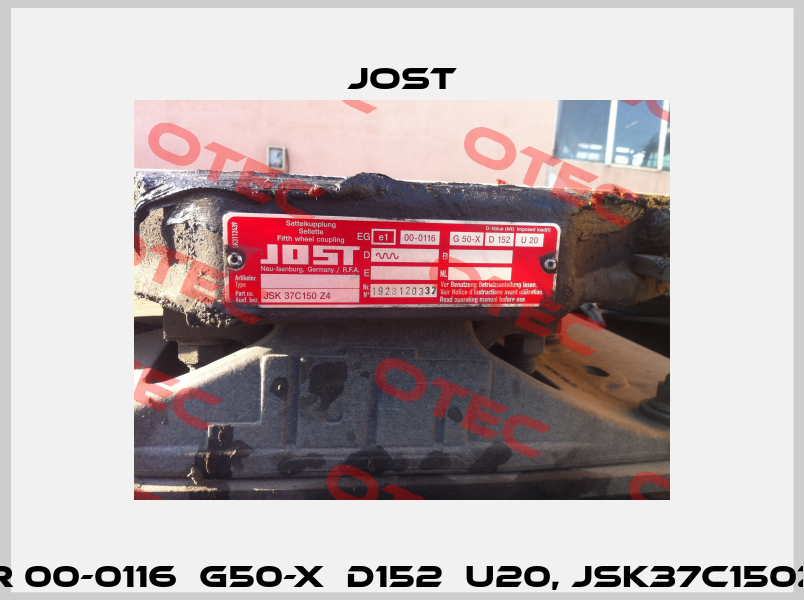 Repair kit for 00-0116  G50-X  D152  U20, JSK37C150Z4,1928120337  Jost