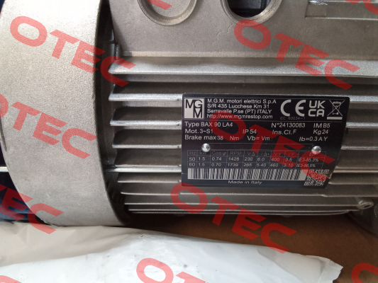 BAX 90 LA4 kw 1.5 (B5) M.G.M MOTORI