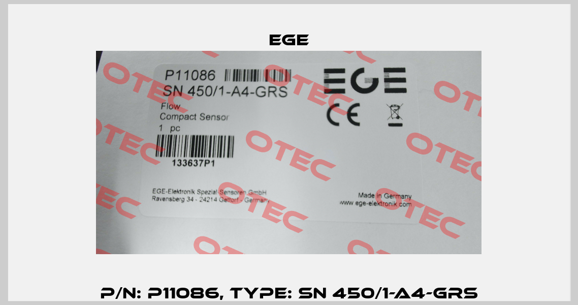 p/n: P11086, Type: SN 450/1-A4-GRS Ege