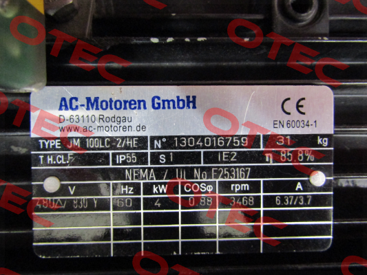 1304016759 obsolete, alternative Siemens 1LE1023-1AA43-5AB4  AC Motoren