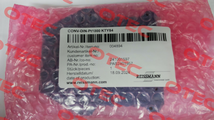 Pt1000 / KTY 84-130 / 004894 Reissmann