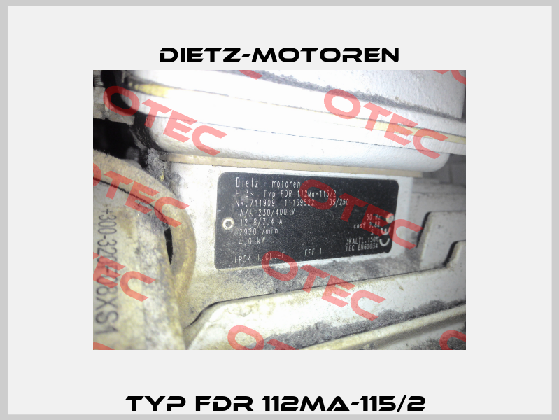Typ FDR 112Ma-115/2  Dietz-Motoren
