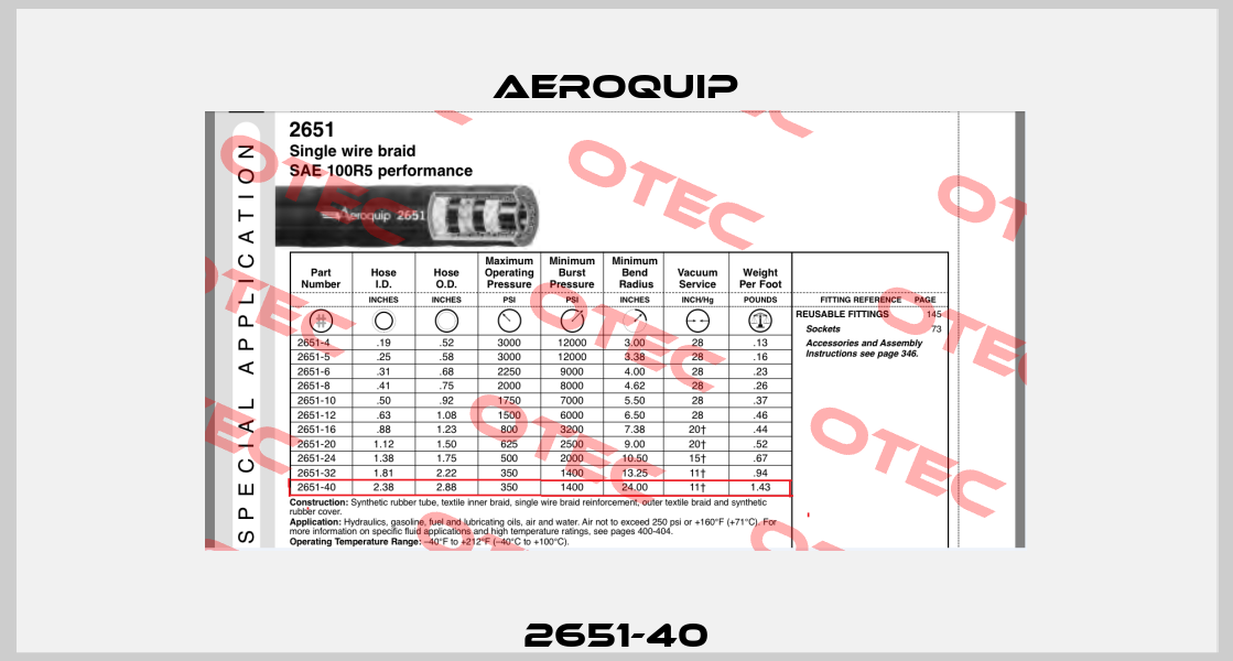 2651-40 Aeroquip