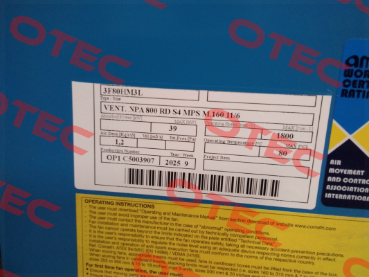 NPA 800 RD S4 Comefri