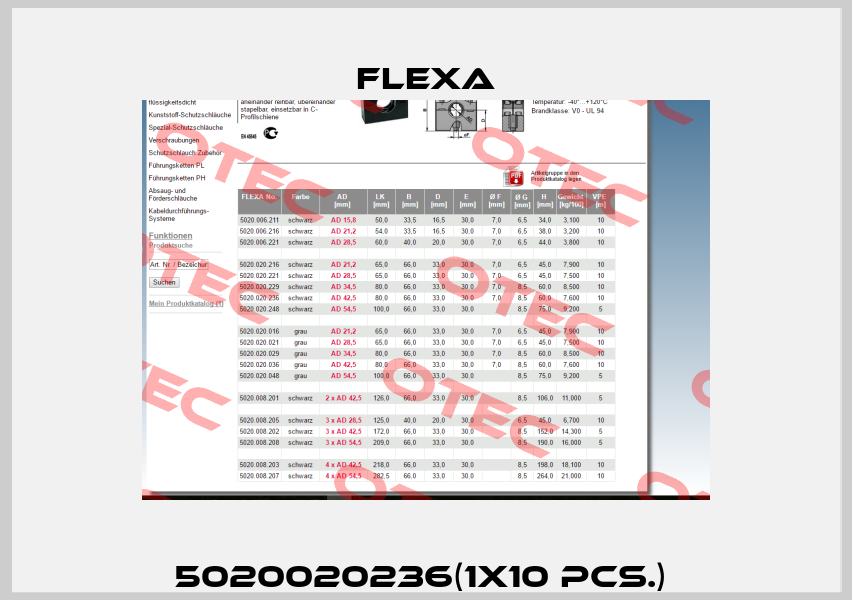 5020020236(1x10 pcs.)  Flexa